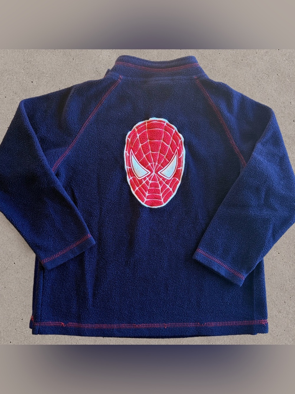 Vintage y2k 2007 Spider-Man 3 Fleece Pullover 1/4 Zip Size 6X – Marvel.